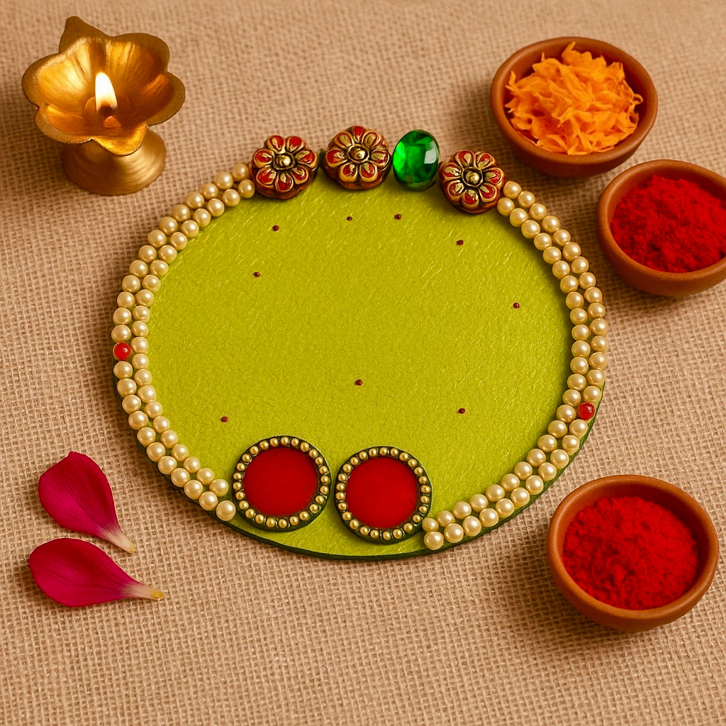 Decorative Puja Tray