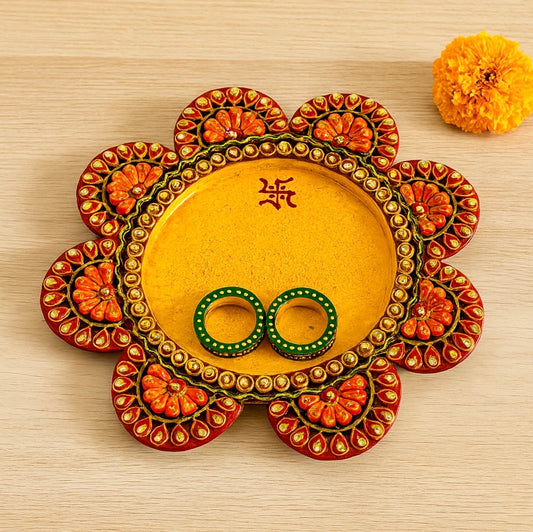 Decorative Puja Tray