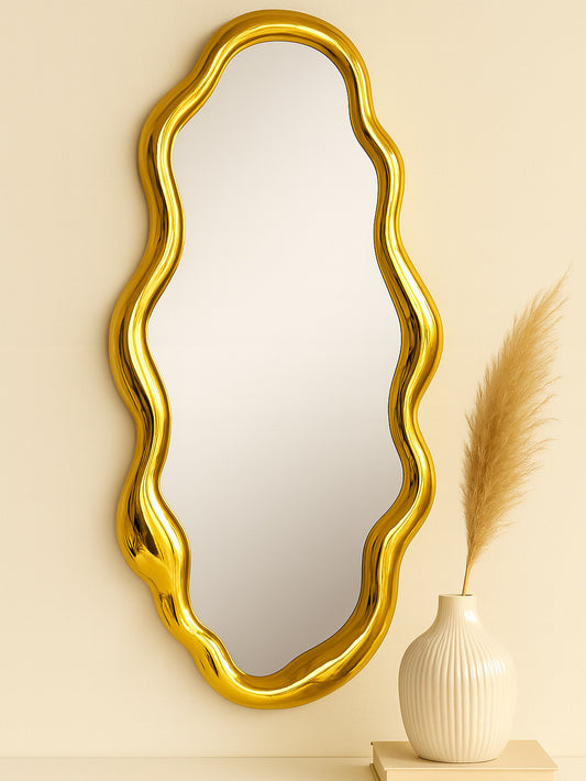 Pebble Brass Mirror