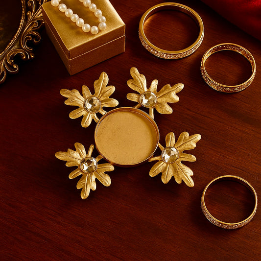 Floral T-Light Holder Set Of 3