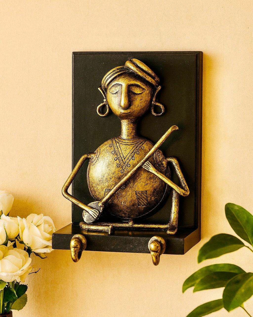 Tribal Musician Key Holder